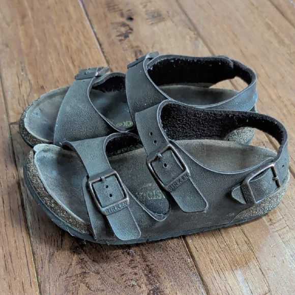 Birkenstock Milano Kids Dark Brown Sandals