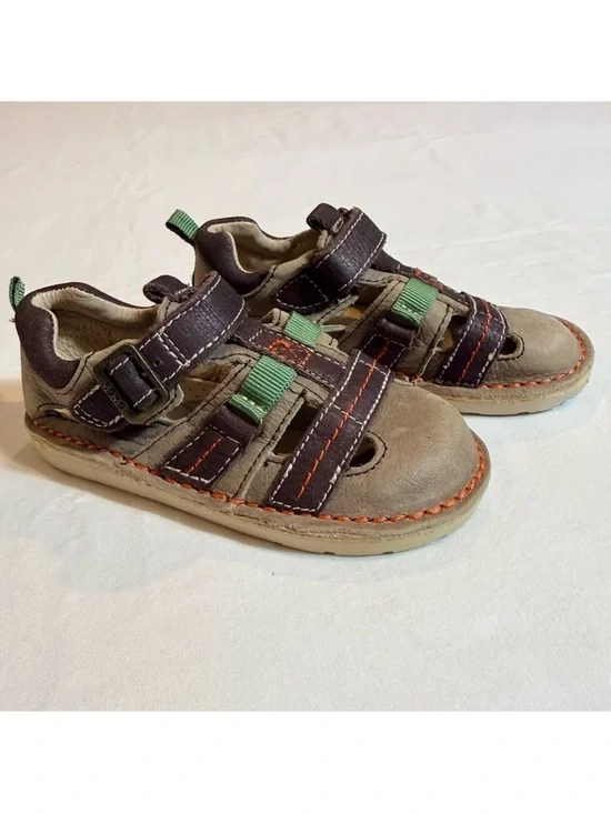 Stride Rite Medallion Sandals Boys 9 Harrison Leather Velcro Closed-Toe Sandals