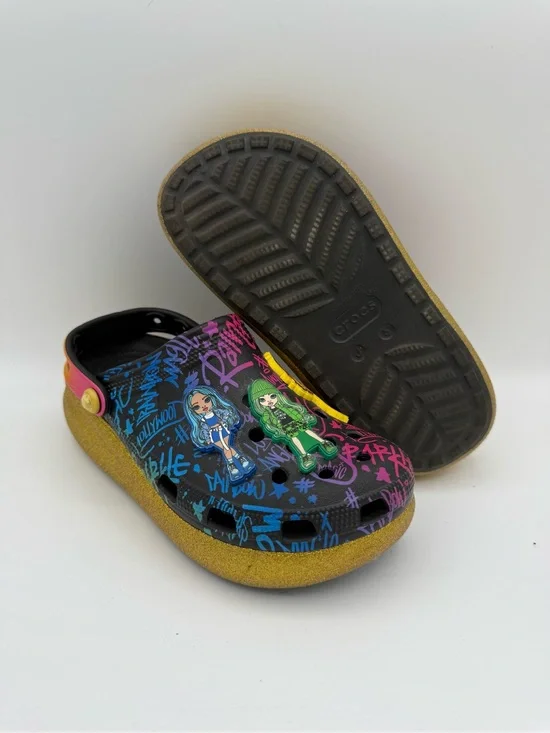 YOUTH Kids Crocs Rainbow High Platform Dolls Cutie Crush Slip-On Clogs Size‎ J5