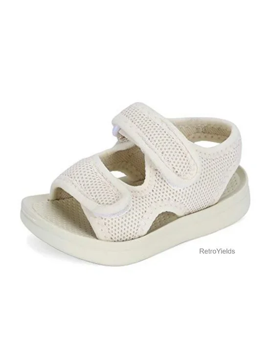 Unisex Kids Slide Sandals with Adjustable Double Buckles, Lightweight EVA Foam,