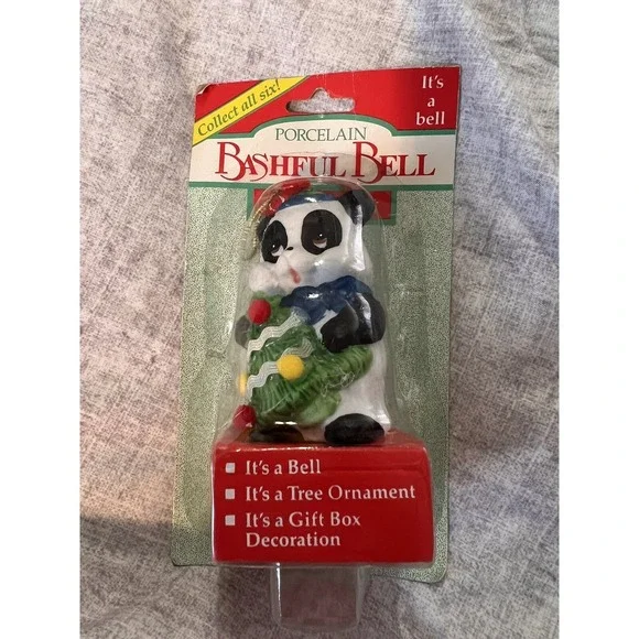 Tattle Tails Handcrafted Bells Porcelain Ornaments Giftco‎ Vintage 3