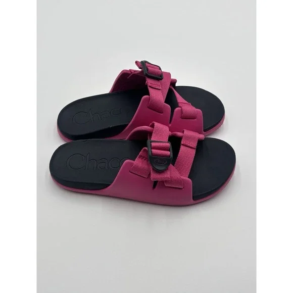 Chaco Chillos Sandals Girls sz 2 Pink Waterproof‎ Adjustable Slides Comfortable