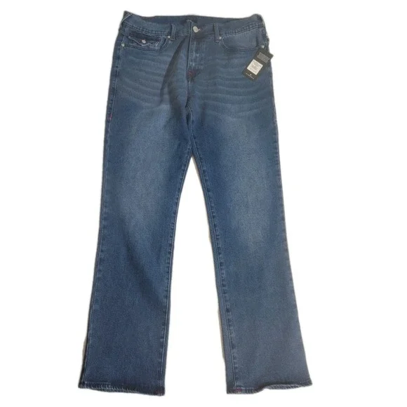 True Religion‎ Jeans Ricky Relaxed Straight Flap Rustic Barn Wash 36X34 Denim