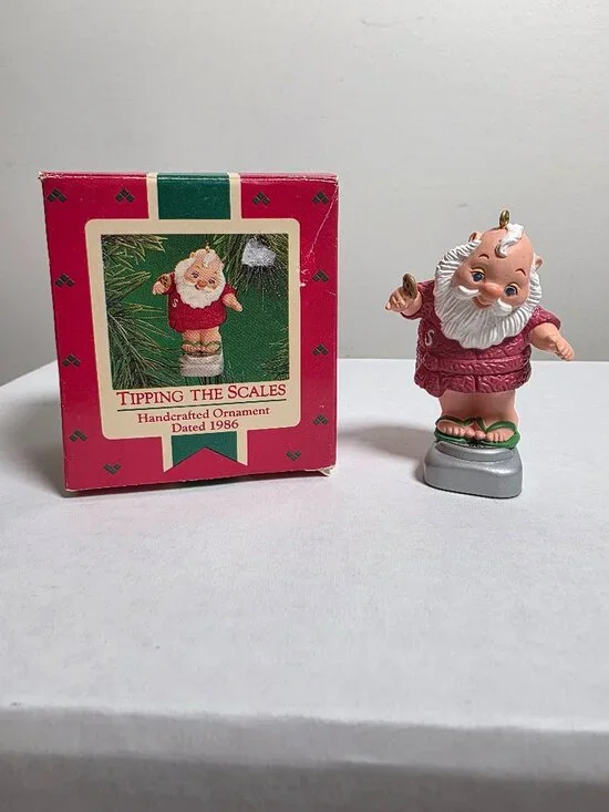 Tipping the Scales - 1986 Hallmark Keepsake Ornament Handcrafted READ