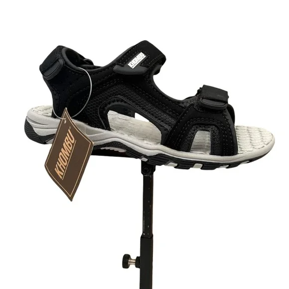 Khombu Little Boys Sport Outdoor Sandals Size 12 Black Adjustable Straps Durable