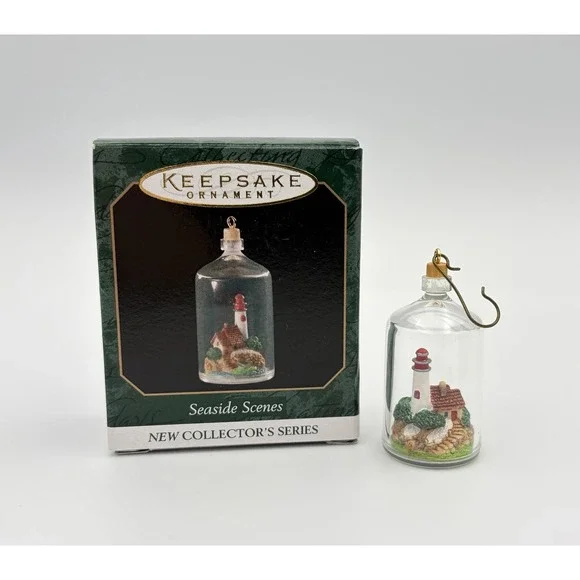 Hallmark Keepsake Ornament Seaside Scenes Lighthouse 1 Miniature 1999 Vintage