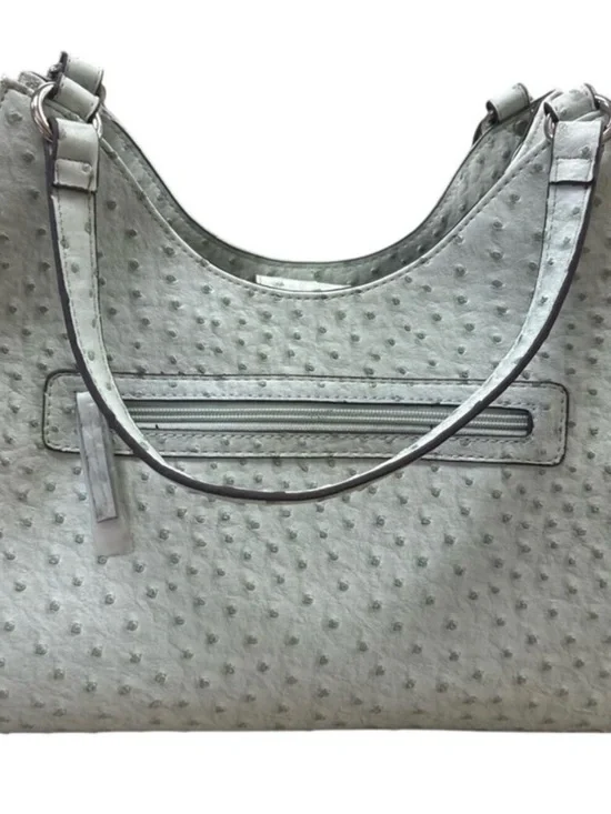 Mondani NY mint green ostrich embossed shoulder handbag excellent condition
