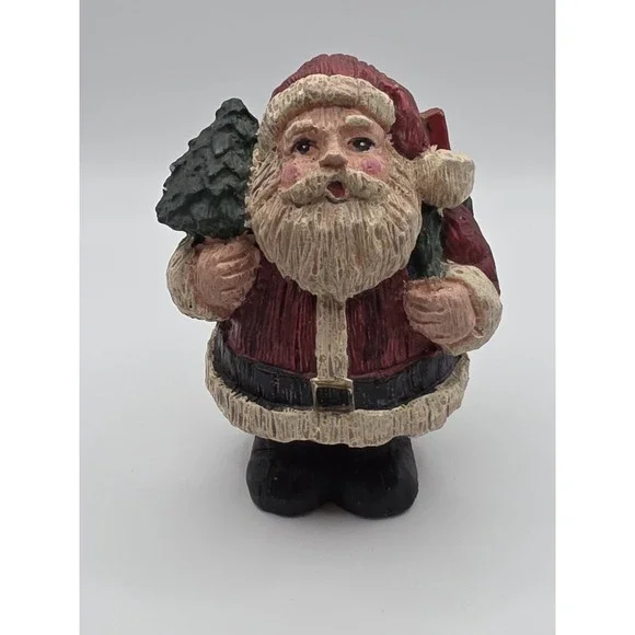 Resin Santa Clause Christmas Decor Midwest