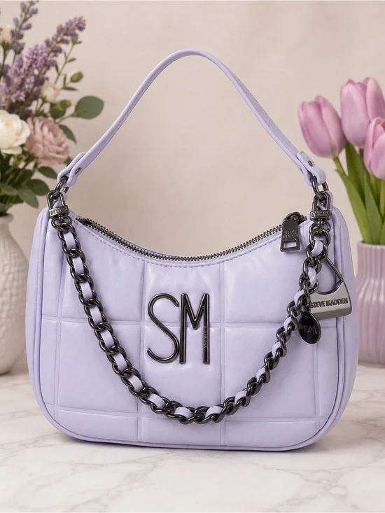 Steve Madden Lavender Quilted Shoulder Bag NWOT