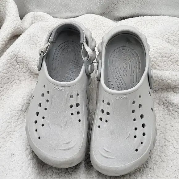 Crocs Echo grey Clog  slip on size  J 5