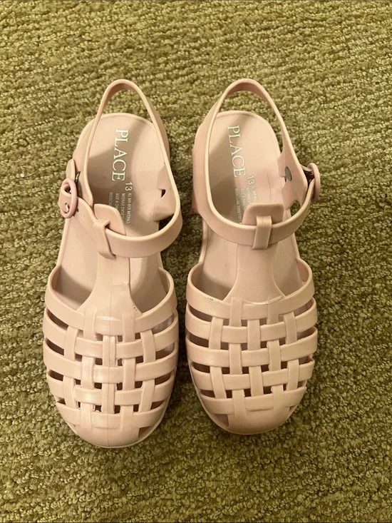 Place Girls' Light Pink Jelly Fisherman Sandals