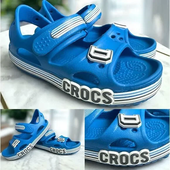CROCS Toddler Kids Childrens Crocband Sandals Blue size 12C