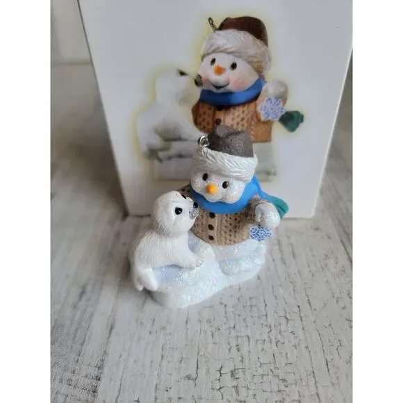 Hallmark 2009 Snow Buddies‎ ornament Xmas glitter