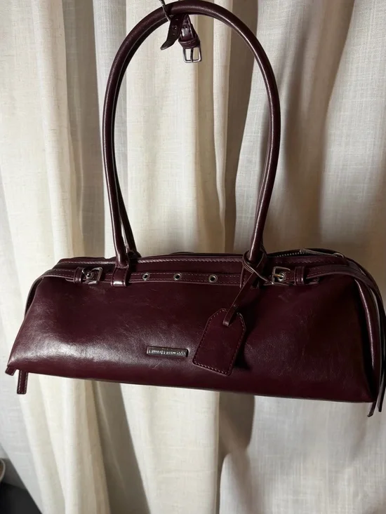House of Harlow 1960 Burgundy Leather Shoulder Bag