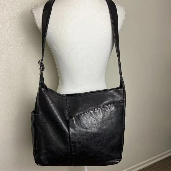Marco Buggiani Genuine Leather Messenger  Travel  Hobo Bag Italy