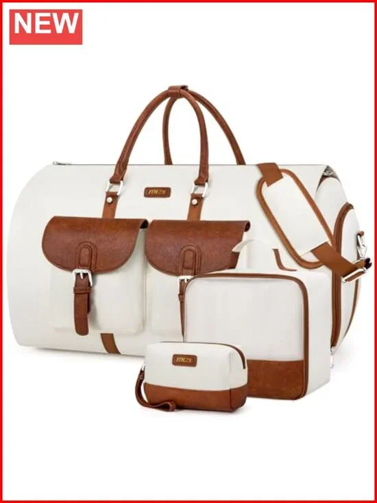 Convertible Travel Garment Bag 2-in-1 Suit Dress Duffel Carry On Weekender with