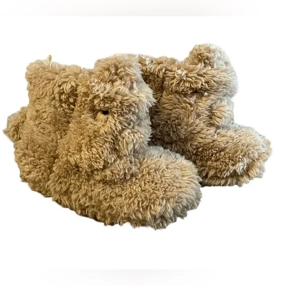 Teddy Bear slippers unisex 11/12 kids