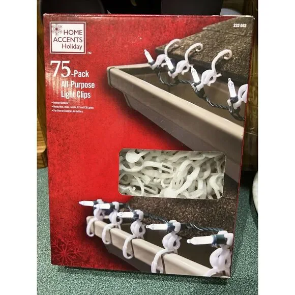 Christmas Light Clips 75 All Purpose XMAS Holiday Gutter Shingles C7‎ C9 Mini