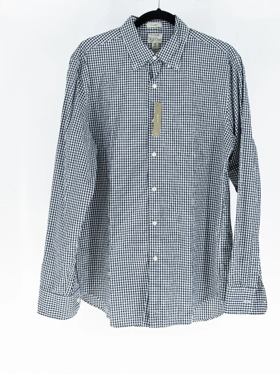 NEW J. Crew Men's Secret Wash Organic Cotton Poplin Button Down Dress Shirt M