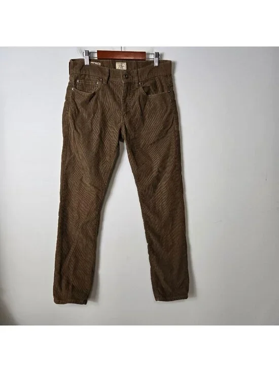 J. Crew 484 Corduroy Men's Size 29 x 30 Slim Straight Pants Oak Tan