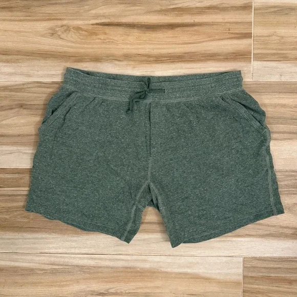 J. Crew Sportswear Green Heathered Fleece Sweat Shorts Mens XL Re-Imagined