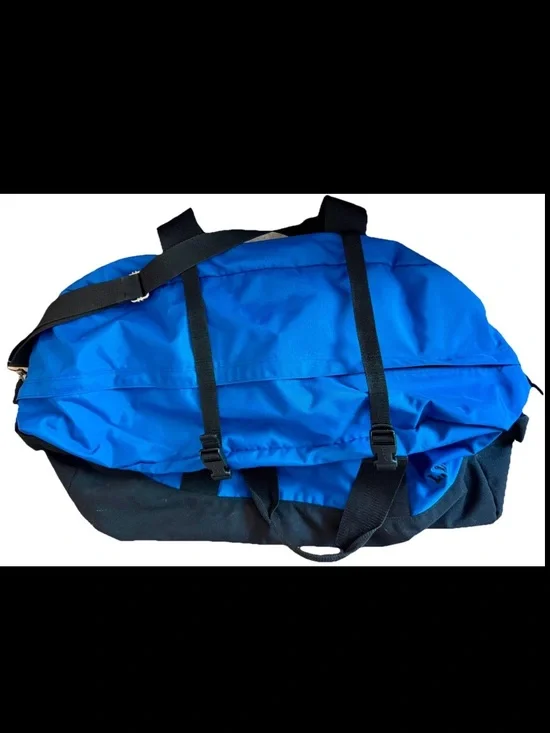 LL Bean Adventure Blue LG Duffle Travel Bag 0V274-CLEAN~Waterproof 26L x16Hx10D