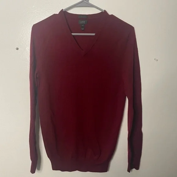 Burgundy Murano‎ wool J.Crew sweater slim fit size XS