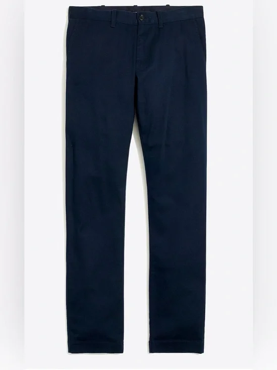 NWT J. Crew Men’s Size 36/32 Navy Slim-Fit Flex Chino Pants