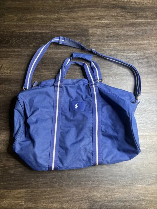 Ralph Lauren Polo Canvas Blue Duffle Bag