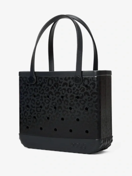 BOGG BAG Black Leopard-Print Tote