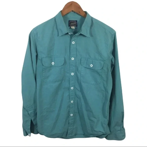 BF396 Men’s J. Crew New York Sportsman Button Down Shirt M