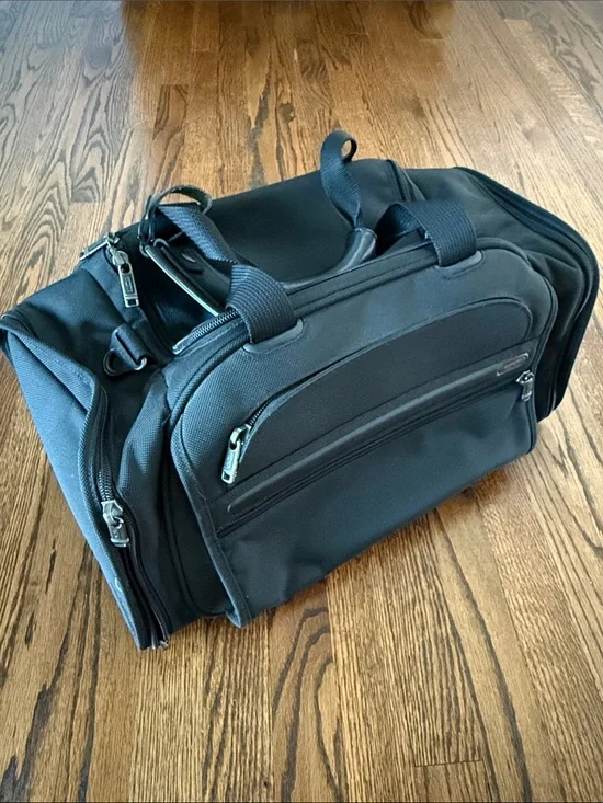 Tumi Black Men's Women’s Unisex  Duffel with Multiple Zip Pockets
