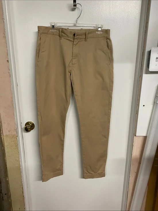 J. Crew Men's Khaki Slim Straight Chinos