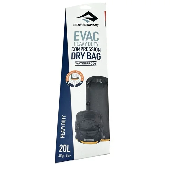 Sea to Summit eVac Heavy Duty Compression‎ Dry Bag 20L Black Waterproof