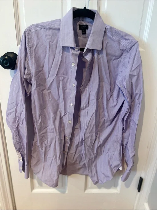J. Crew Men's Lavender Striped Dress Shirt