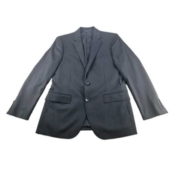 J. Crew Ludlow Suit Jacket Men 40R Slim Black Loro Piana 120's Wool Sport Coat