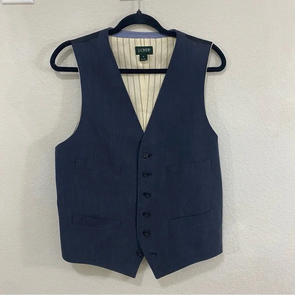 J. Crew Men's Wool‎ Cotton Blend Vest, Size M, From 2008 Line, Classic