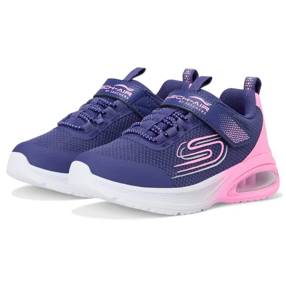 Skechers Microspec Max Advance - Fly 3 Girls 1.5 M Navy Athletic Shoes ZOGG3340