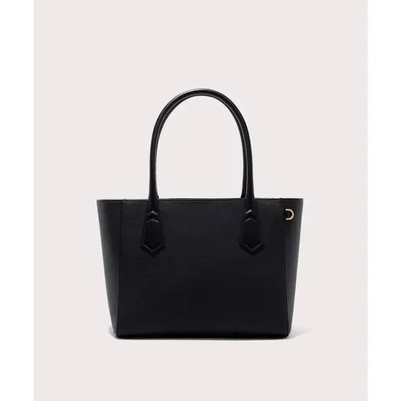 DAGNE DOVER Signature‎ Laptop Tote Vegan Leather Black