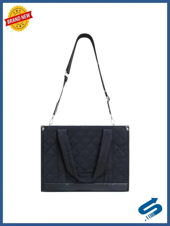 Cute Boxy Tote Bag with Zipper for Women, Lightweight 15L Work Travel College