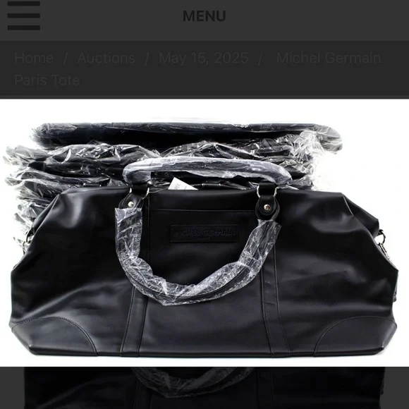 Michel Germain black tote bag. NWT