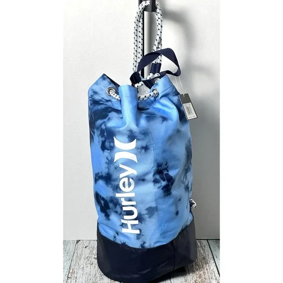 Gym Bag by Hurley Men's One and Only Drawstring Bag, Blue‎ Gaze 19