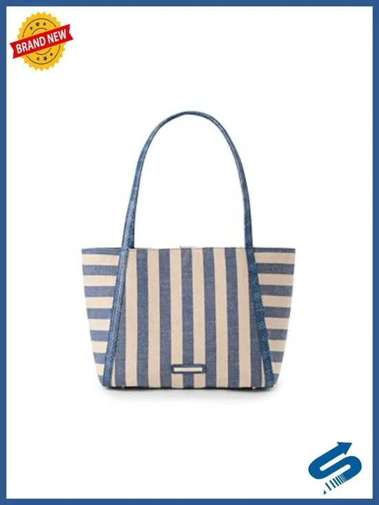 Leather Tote Satchel Magnetic Bridge Closure Adjustable Strap
