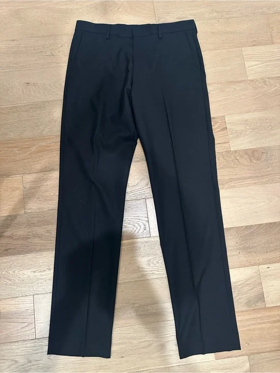 J CREW Loro Piana Super 120s Wool Ludlow Slim Fit Suit Dress Pants 32x34 Black