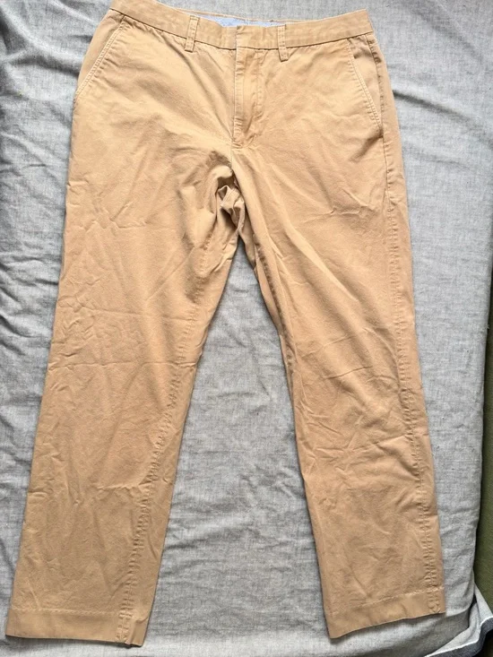 J. Crew Straight-Fit Chinos in Light Tan