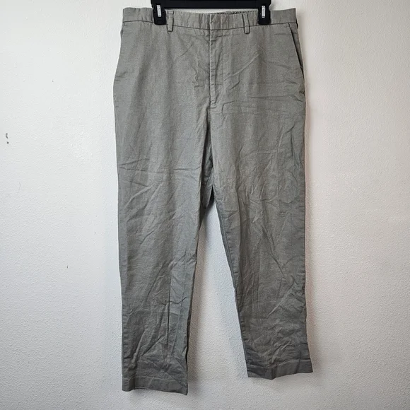 J.Crew Classic-fit stretch hemp-organic cotton blend suit pant Size L