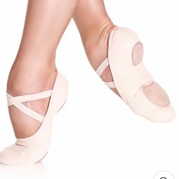 So Danca SD16 split sole ballet shoes child size 4 NEW (2)