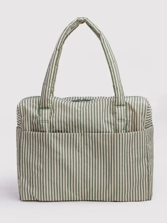 NWT Baggu Cloud Regular Carry-on - Sage Stripe