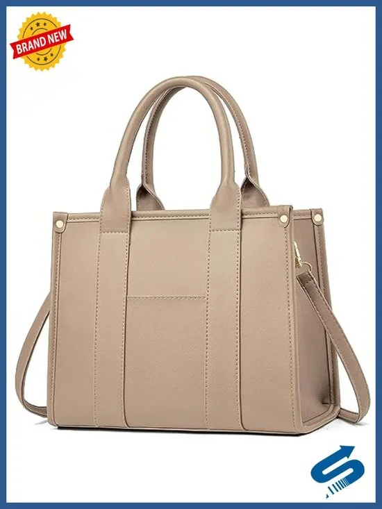 Women's Tote Handbag PU Leather Crossbody Shoulder Bag with Adjustable Strap