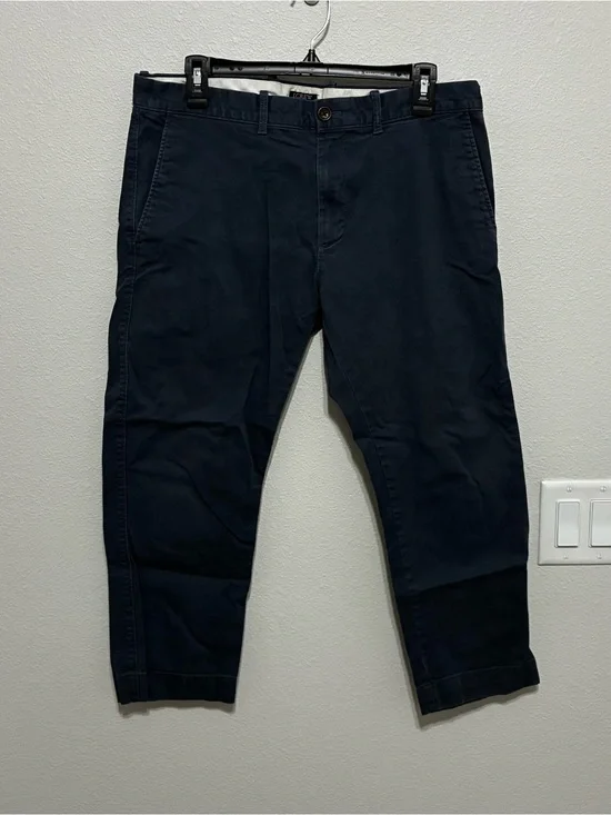 J. Crew Flex Dark Navy Slim Chino Pants Men Size 33/30